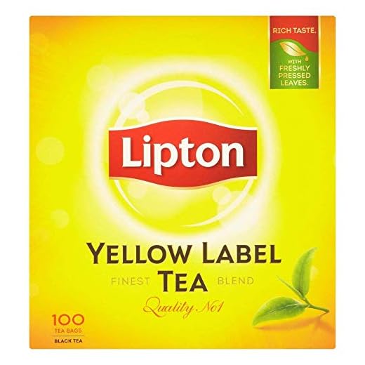 Lipton - Yellow Label Schwarzer Tee - 4 x 100 Teebeutel