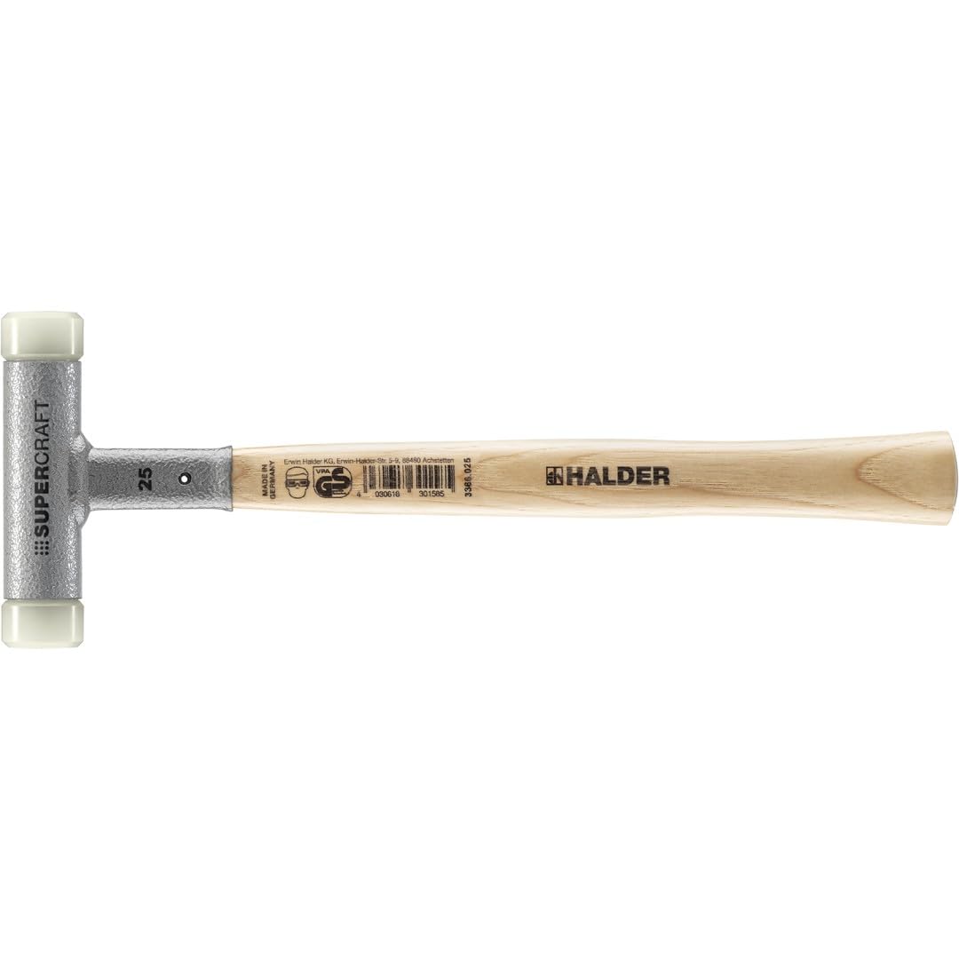 Maillet SUPERCRAFT 25 mm de précision, manche Hickory vernis haut de gamme