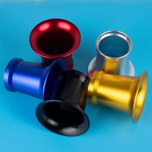 Image of 50mm Carburetor Air Filter Trumpet Velocity Stack Funnel CNC Alloy Parts Fit for PE VM 21mm,24mm,26mm,28mm,30mm, for Honda Yamaha Kawasaki ATV Dirt Bike Carb Intake Wind Horn Cup. (blue)