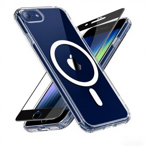 iPhone SE P[X 3 2 iPhone 8/7 NA MagSafeΉ KXtBt  }Olbg ACtH SE3/SE2 P[X PC+TPU ~ wh~ ČRMILKi ϏՌ ϋv Sʕی 