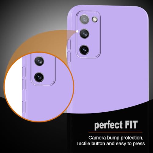Image of Back Cover for Samsung Galaxy S20 FE 5G / 4G | Full Camera Protection | Premium Liquid Silicon Case | Flexible Bumper Case for Samsung Galaxy S20 FE 5G / 4G (Purple)