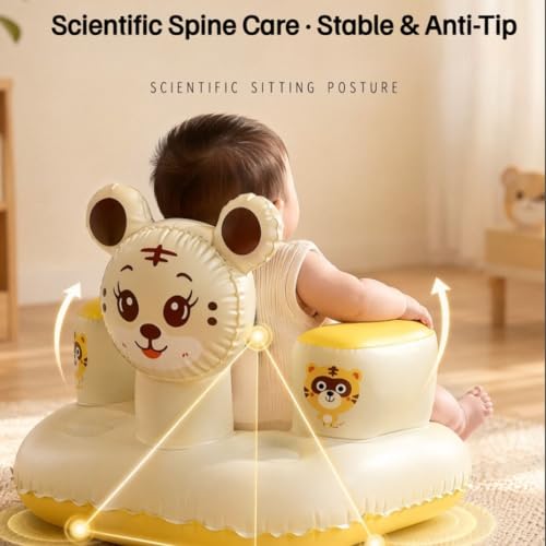 Siège bébé gonflable dossier allaitement fauteuil ergonomique multi-usage 100cm - 6