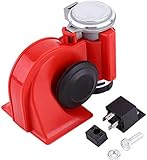 【SNAIL SHAPE DESIGN】: Schneckenform Design, Neuheit und schönes Aussehen. Integriertes Design mit Luftpumpenkompressor, keine Schläuche erforderlich. Lauter und klarer Ton kann bis zu 130dB.