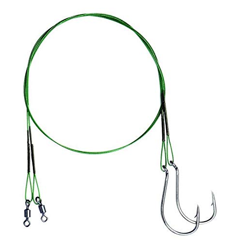 Mivardi Wire Leaders (Swivel + Single Hook) 35 cm 9 kg