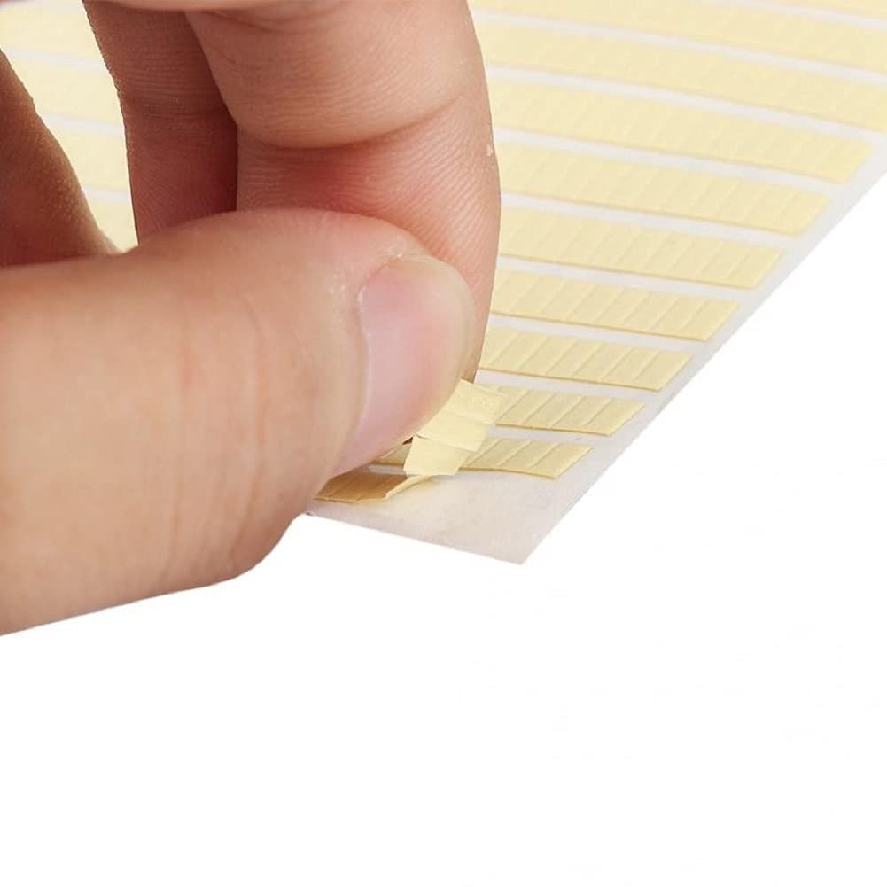 2 Pages/2000PCS Double-Sided Adhesive Strip Tape Stickers for Fixing Watch Dial and Movement 2MM*5MM