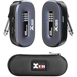 Xvive A58 Wireless Guitar System 5.8GHz Wireless Guitar Transmitter Receiver for Active or Passive Pickup Electric/Acoustic Bass Guitar