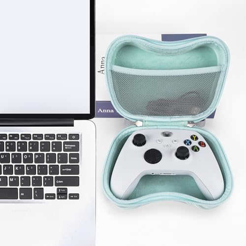 Image of TOCCOOL Hard Travel Controller Case Compatible with Xbox One, Xbox Series X /S, Nintendo Switch Pro Wireless Controller Gaming Accessories Portable Bag, Game Controller Storage Pouch (Lake Blue)