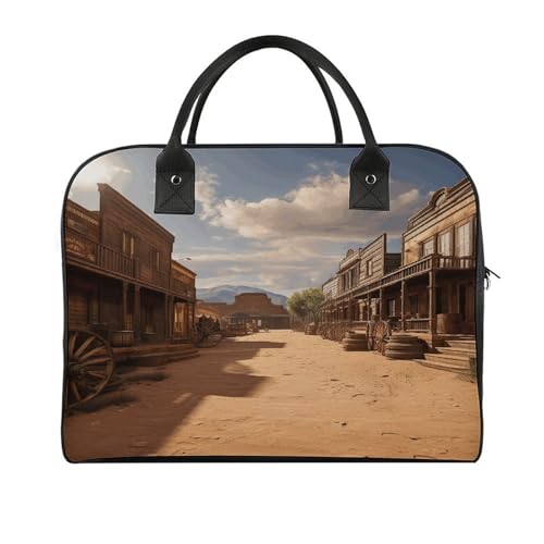 Maletín para laptop Old Wild West con correa y asa miniatura 1