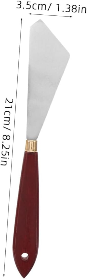 18pcs Oil Painting Supplies Oil Paint Spatulas Scrapers for Artists Ergonomic Wooden Handle Easy to Clean Portable Art Tools