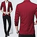 Men Casual Knit Sport Coat One Button Solid Business Suit Jackets Slim Fit Lightweight Blazer Jacket (3X-Large,Wine Red)