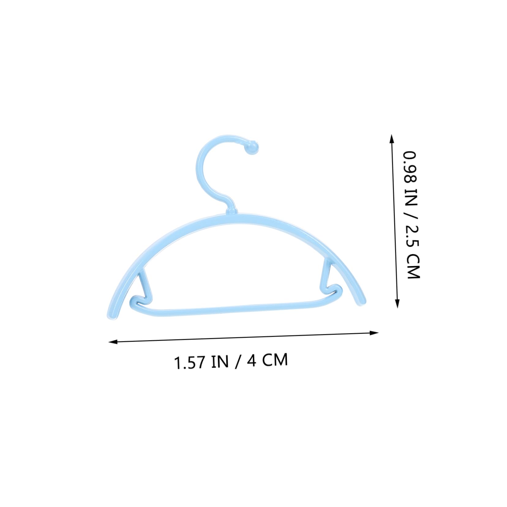 Ciieeo 25pcs Mini Doll Clothes Hangers Rack for Organizing Doll Outfits Present for Includes Each