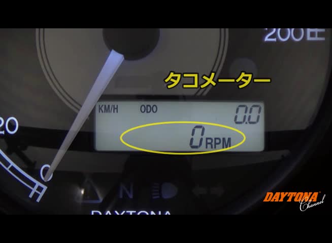 Amazon デイトナ バイク用 電気式スピード タコメーター 0km H ステンレスボディf80 Velona ホワイトled スピードメーター 車 バイク