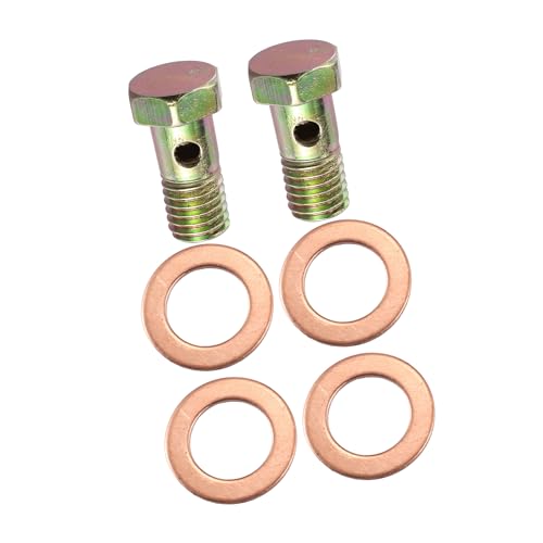 Adaptador de línea de freno único M10 x 1,5 tornillo banjo y espaciadores