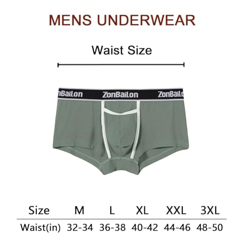 Men's Boxer Underwear with Bulge Pouch Short Leg Sexy Low Rise Briefs4