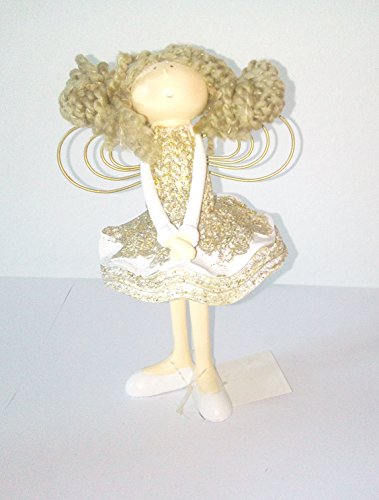 Regalidea Poupée ailée en porcelaine peinte à la main