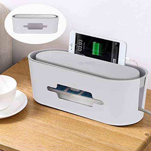 VILLCASE Gerenciamento de Cabo De Alimentação Caixa Titular Organizer Cord Com Smartphone para Carre