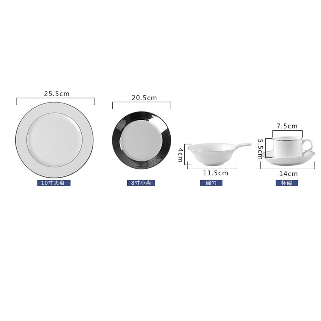 Cubiertos Utensilios de Cocina Platos Cuencos Restaurante Cuencos y cucharas Juego Bandeja/Azul/s