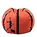 THEE Bolsa de Lona Organizador de Almacenamiento para Juegos de Peluche de Animales Bean Bag (26", Baloncesto)