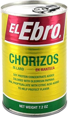 El Ebro Chorizos En Manteca/in Lard 7.2oz Each Can 2Pack by El Ebro
