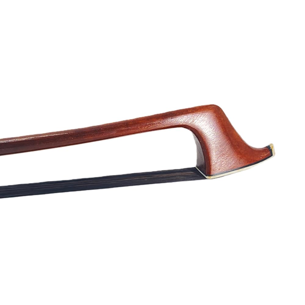 Arco vertical de 3/4 para contrabajo alemán, mango alto, negro, pelo de caballo (3/4)