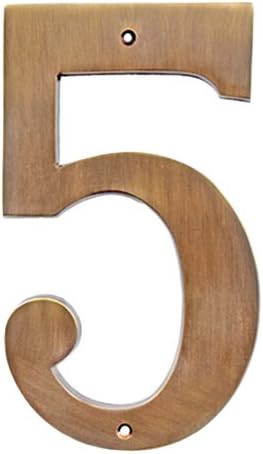 Adonai Hardware 8" Brass Numeral "2" (Antique Brass)