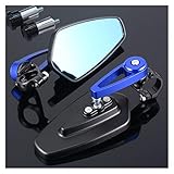 ★Beste visuelle Haltung: Unser Motorrad-Rückspiegel wurde professionell von hervorragenden Designern entworfen. Stellen Sie den linken Rückspiegel so ein, dass die Dinge hinter Ihnen angezeigt werden, und stellen Sie einen weiteren Rückspiegel so ein, dass er sich an die Dinge im hinteren Sichtfeld von vier Dritteln anpasst.