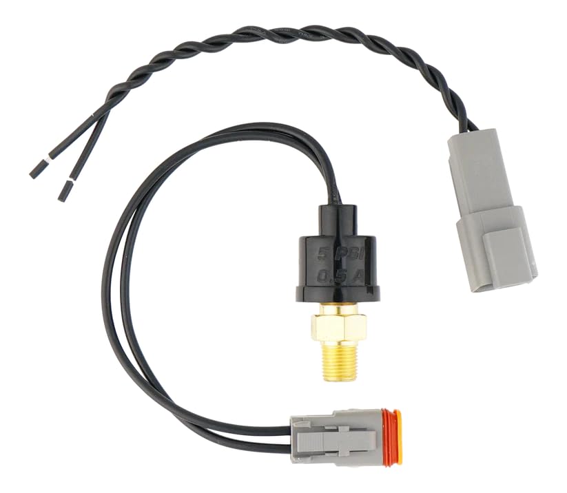 DeatschWerks 1/8th NPT 5 Psi Hobbs Switch with Pigtail - Universal Boost Activated Switch - 0.5A - 4-Hobbs-5