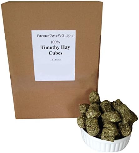 FarmerDavePetSupply 5 lb, Timothy HAY Mini Cubes for Pets