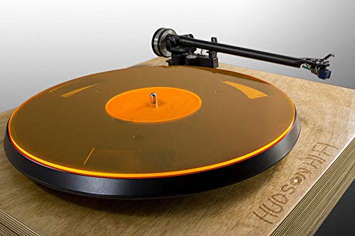 Acrylic Turntable Mat – OrangeLit – LP Slipmat