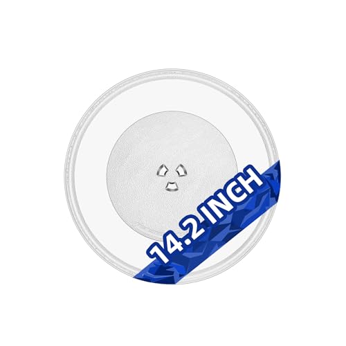 Image of 14-1 /8 inch Microwave Glass Plate compatible with GE WB48X35496 replacement for 14.2 inch LG Microwave Glass Turntable MJS47373304 Panasonic A06014000AP