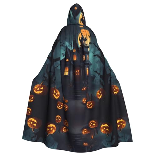 Longue cape à capuche effrayante Halloween pour réussir son costume ample de vampire adulte