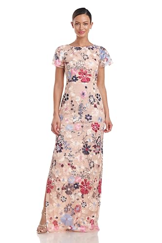 JS Collections Women's Magnolia Pleat Sleeve Gown