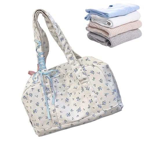 Sac de sport floral pour femme sac fourre-tout en toile souple