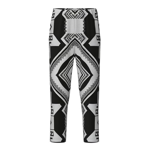 Pajama Pants Pajama Bottoms with Elastic Waistband Sleepwear Lounge PantsGeometric