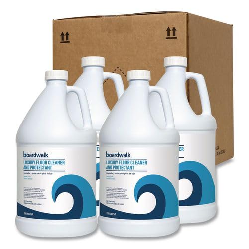 Boardwalk Luxury Floor Cleaner & Protectant, 1 Gallon Bottle, 4-Pack,