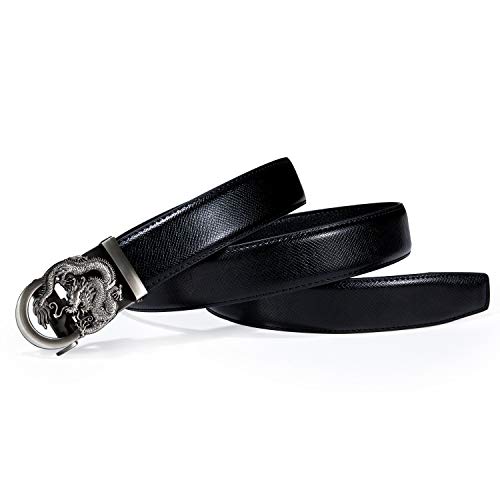 Image of Dubulle Men's Ratchet Belt Gold /Black /Red /Green /Blue /White Automatic Buckle Business Casual Belt Gift - Adjustable Fit