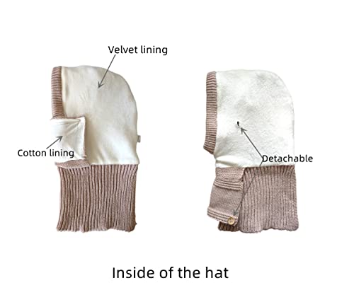Image of Baby Girls Boys Winter Hat Scarf Kids Earflap Hood Scarves