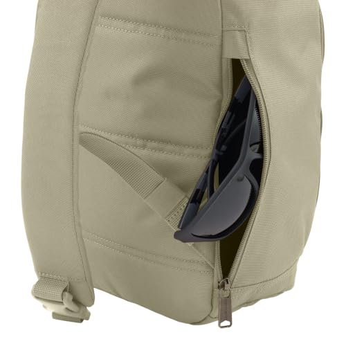 Image of Carhartt Durable Sling Bag, Crossbody Backpack with Side Release Buckle, Tablet Sleeve and Adjustable Strap, Faded Fatigue, 10L