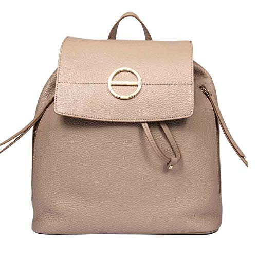 Sac à dos loisirs femme Borbonese beige M petit sac ville mode