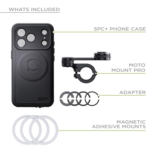 Support compatible avec iPhone 16 Pro Max SP CONNECT Moto Bundle anti vibration guidon - 2