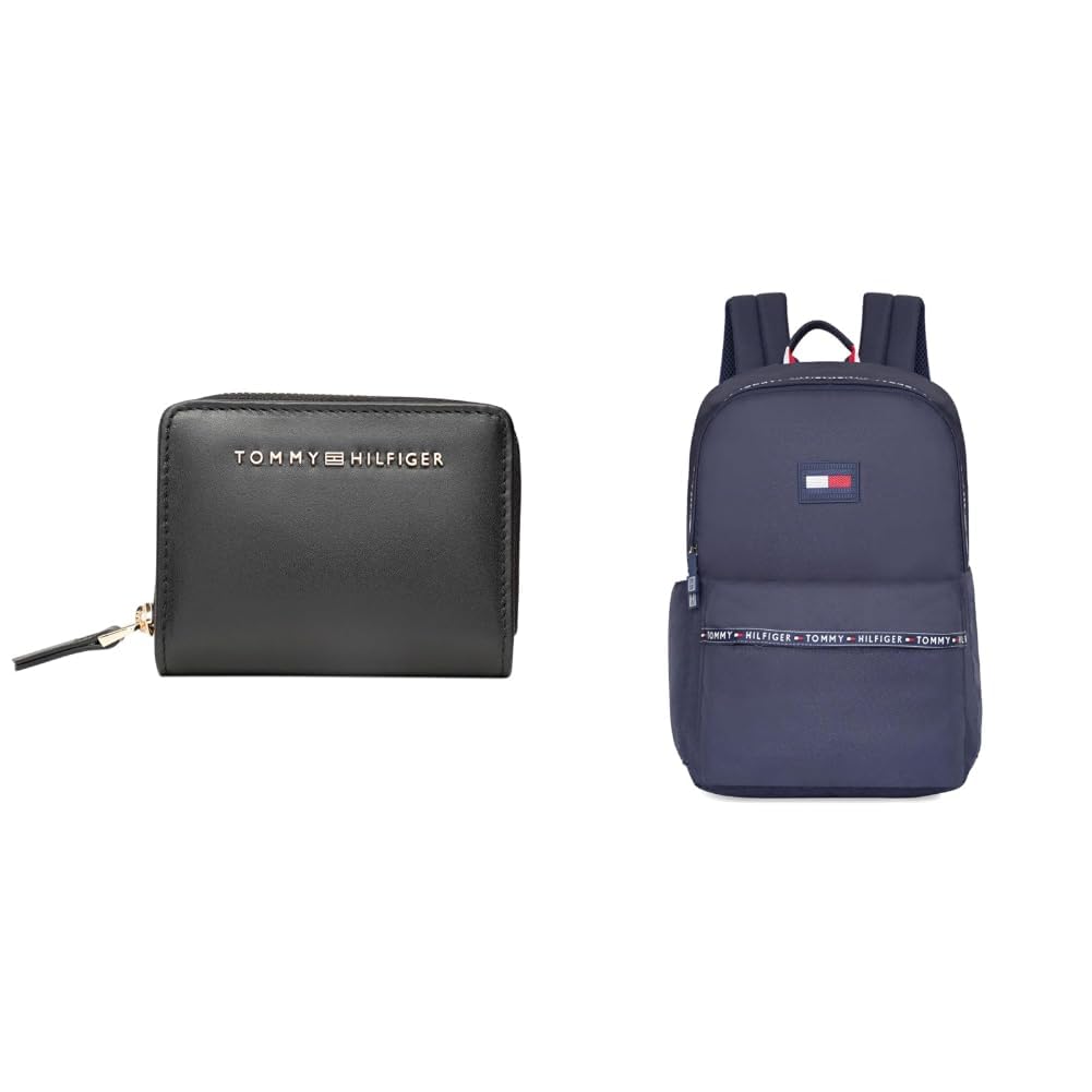 Women's Shiloh Small Zip Around Wallet - Black | Compact & Secure | Stylish Women's + Unisex Joplin Polyester 14 Inch Laptop Backpack - Navy-image-34