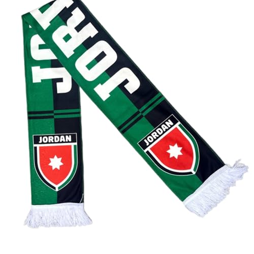 ISFIBA World Cup 2026 Soccer Scarf – 48 Teams All Teams Double-Sided Print Knit Fan Scarf Unisex (Jordan)