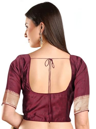 Image of Chandrakala Casual Blouses for Women Sarees,Readymade (B186-P)