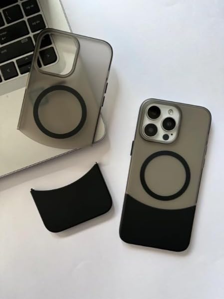 Image of Back Cover Case for iPhone 14 Shockproof Protective Versatile Detachable Mag-Safe Case(Black)