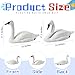Geetery 2 Pcs Swan Decoy Pond Floating Decoration Plastic Lifelike Goose Floating Decoys Garden Pond Decoration for Fields Float on The Water Pool Garden Accessories, White