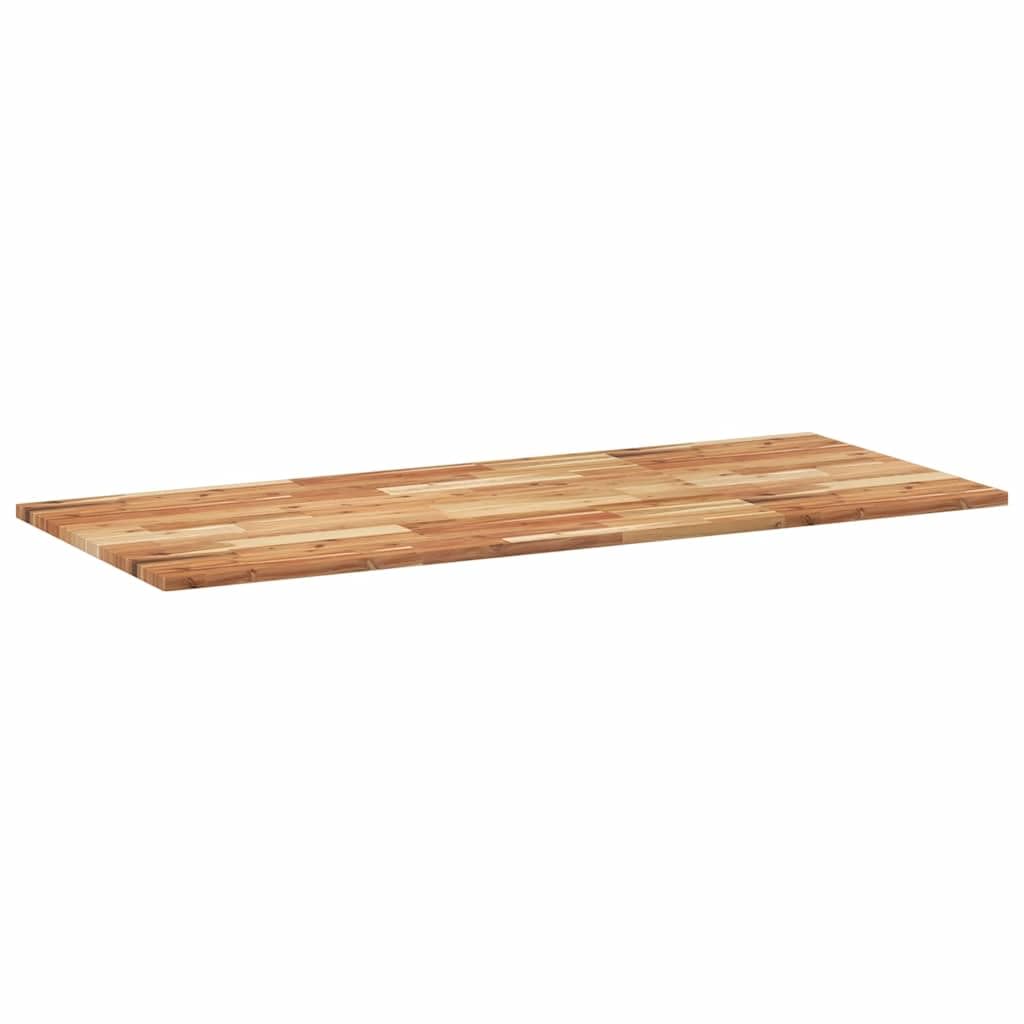 vidaXL Dessus de Bureau Fini à l'huile 120x60x2cm Bois d'acacia Massif, Plan de Travail de Cuisine, Plan de Travail de Remplacement de Cuisine, Dessus de Bureau en Bois