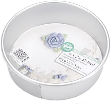 Wilton Performance Pans Aluminum Round Cake Pan, Create Delicious Cakes, Mouthwatering Quiches and More in this Durable, Even-Heating, 6-Inch