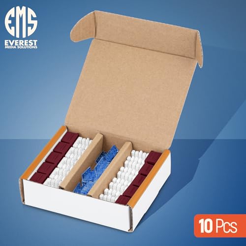 Image of Everest 90 Degree RJ45 Cat5e Keystone Jacks Slim Profile 10-Pack Red
