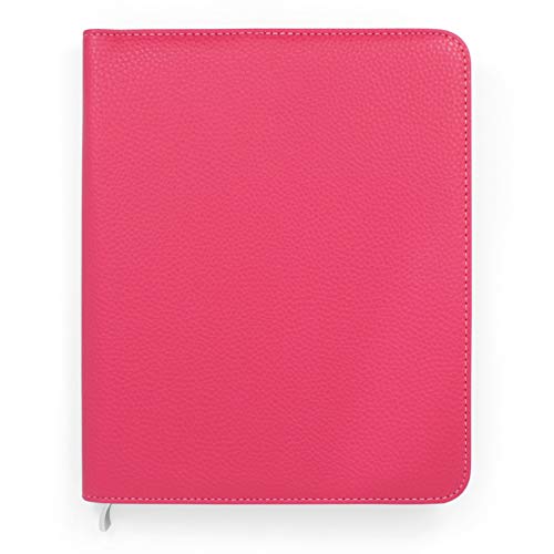 Lujosa Funda Texturizada para Agenda A5 de Boxclever Press. Funda de Cuero Sintético Texturizado de Gran Calidad con Cierre de Cremallera y...