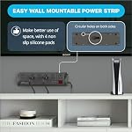 Smart Plug Power Strip, 6sockets with 2 Always on Outlets, WiFi Surge Protector Compatible with Alexa & Google Home,Wall Mountable,Home Office Multi-Plug Extender, Black